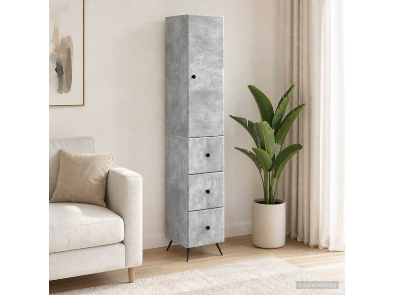 Ensemble de meubles 2 pcs, rangement de salon 34,5x34,5x90 cm bois d'ingénierie shl8169 - Conforama B