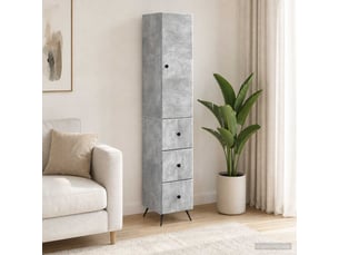 Armoire <strong></strong> <strong></strong> coloris gris largeur 34.5 cm