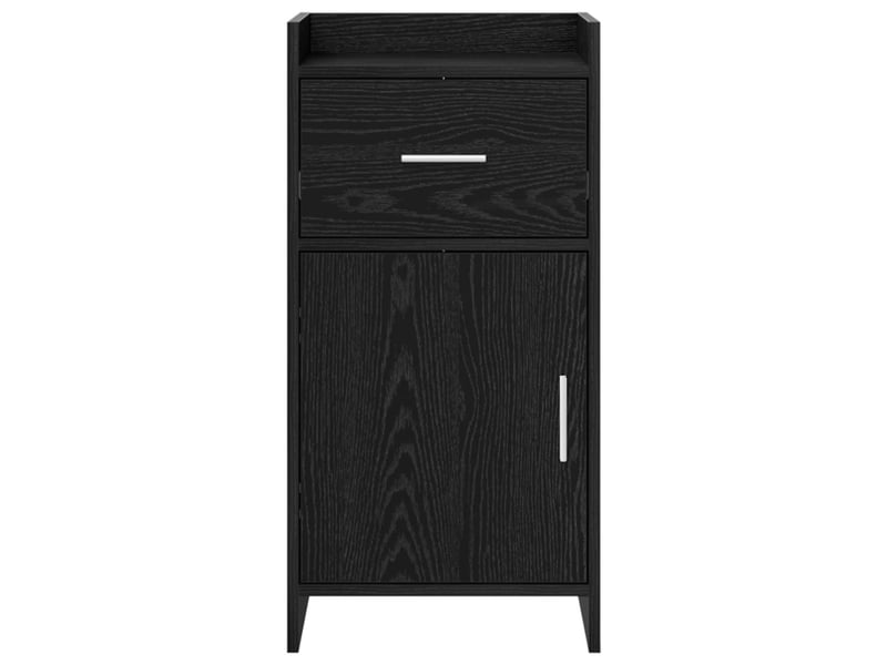  Buffet - bahut - meuble de rangement chêne noir 40 x 36 x 80 cm bois d'ingénierie  - Conforama E