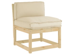 Coussin d'assise, coussin pour chaisecanapé tissu oxford beige 70 x 40 x 12 cm cf56648