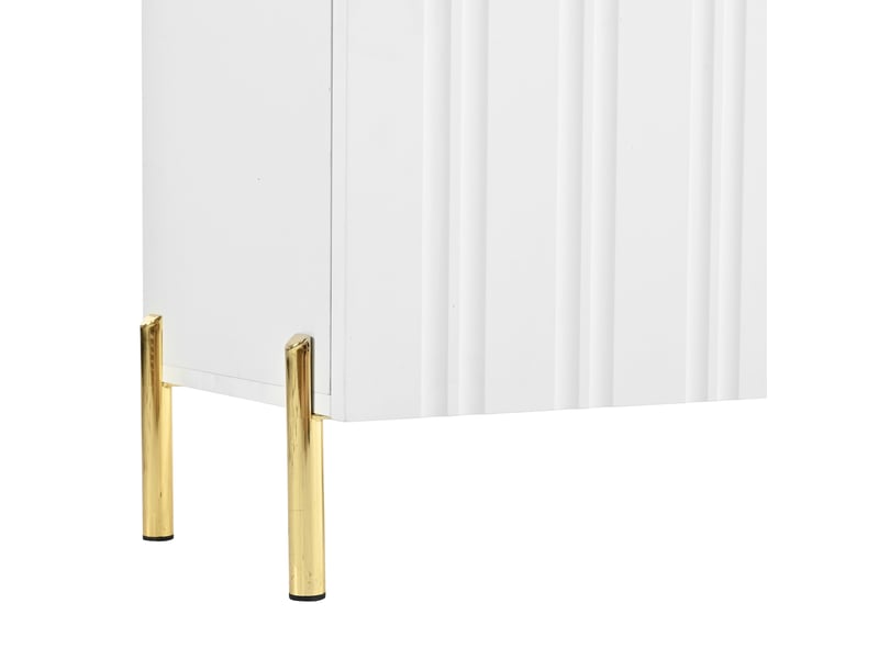  Meuble à chaussures 3 portes, étagères réglables, charnières amorties pour entrée ou salon, 120 × 35,5 × 80 cm  - Conforama E