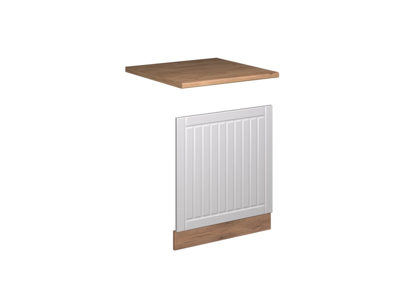  Vicco façade, blanc campagnechêne de force doré, 60cm, pt chêne  - Conforama A