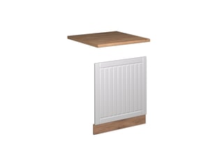 Vicco façade, blanc campagnechêne de force doré, 60cm, pt chêne