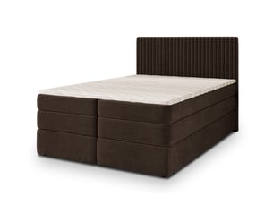 Lit avec rangement 180x200 cm <strong>MASSENO</strong>  <strong></strong> coloris marron