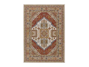 Tapis anthea atticgo rectangulaire caldera vintage - 100% polyester réversible coton