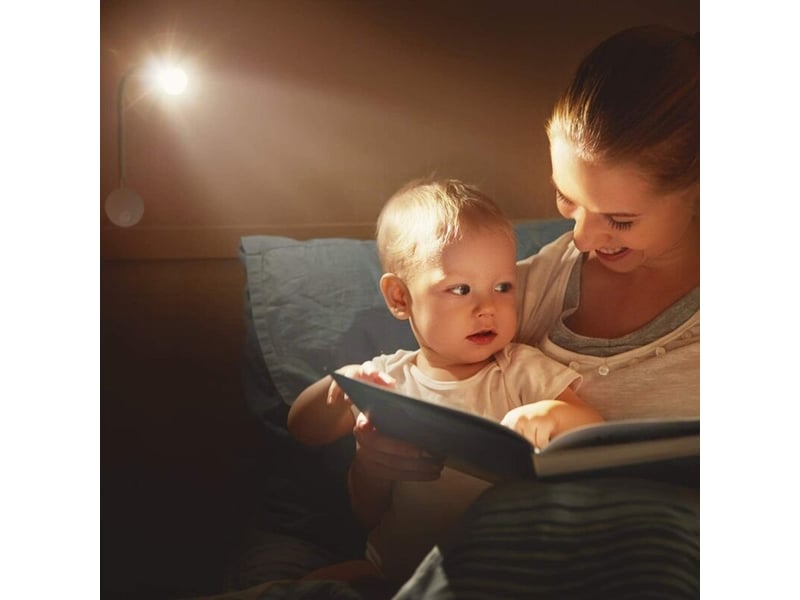  Lampe chevet murale 2 lumières applique liseuse led col de cygne lumière 3w, 3000k blanc chaud lampe de lecture  - Conforama B