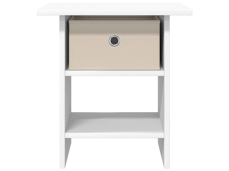  Table de chevet - cabinet de chevet - table de nuit 2 pièces blanc 41 x 40 x 45 cm  - Conforama E