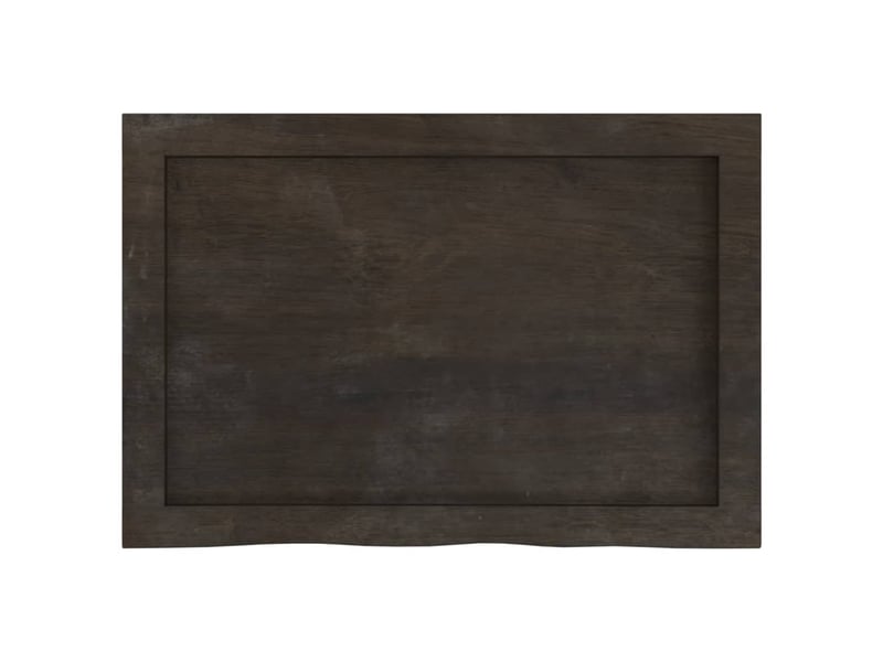  Comptoir de salle de bain, plan de travail marron foncé bois massif traité cf65859  - Conforama C