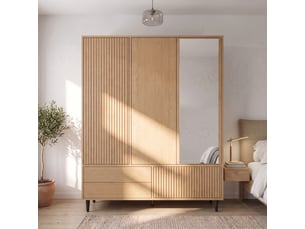 Armoire     <strong></strong> <strong></strong> coloris naturel largeur 45 cm