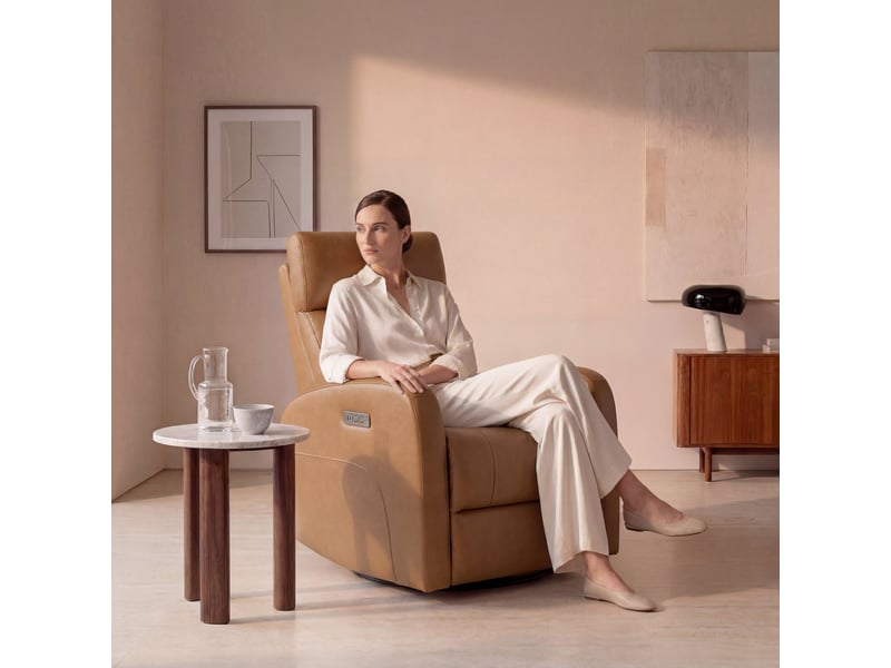  Fauteuil relax électrique pivotant 270° – cuir véritable pleine fleur premium – usbusb-c  - Conforama B