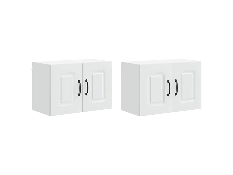  Meuble mural de cuisine | armoire de cuisine 2 pcs blanc bois d'ingénierie shl7669  - Conforama A