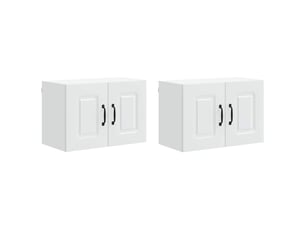 Meuble mural de cuisine | armoire de cuisine 2 pcs blanc bois d'ingénierie shl7669