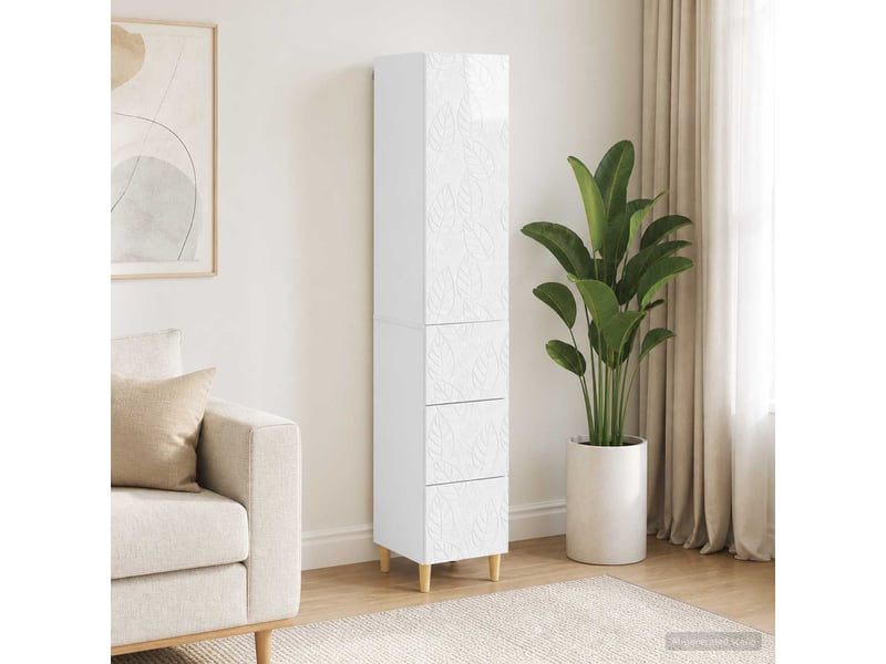  Ensemble de meubles 2 pcs, rangement de salon 33 x 34,5 x 90 cm bois d'ingénierie shl6590  - Conforama B