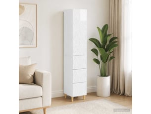 Armoire     <strong></strong> <strong></strong> coloris blanc largeur 33 cm