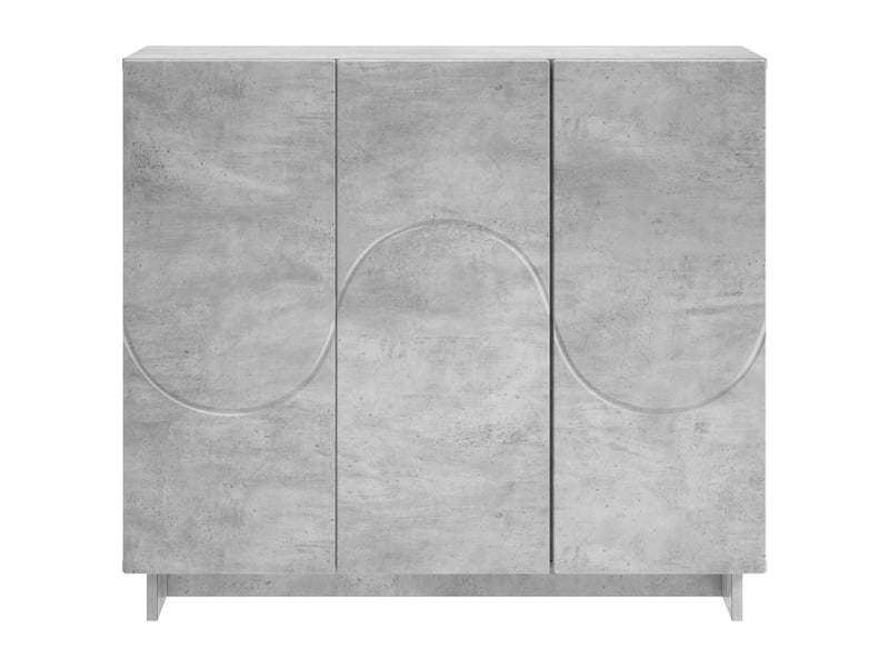  Buffet salon, buffet de rangement gris béton 85,5x31x75 cm bois d'ingénierie shl16951  - Conforama D