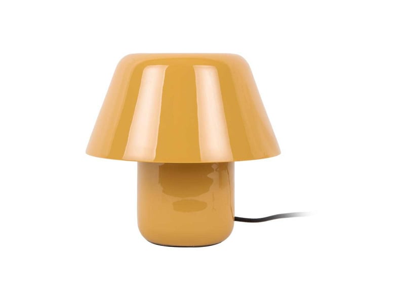  Lampe à poser en métal émaillé afan ocre jaune  - Conforama A