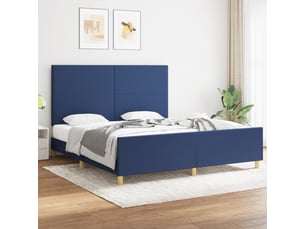 Lit 2 places 180x200 cm coloris bleu