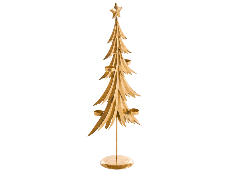  Bougeoir joukio 72 cm métal doré  - Conforama A