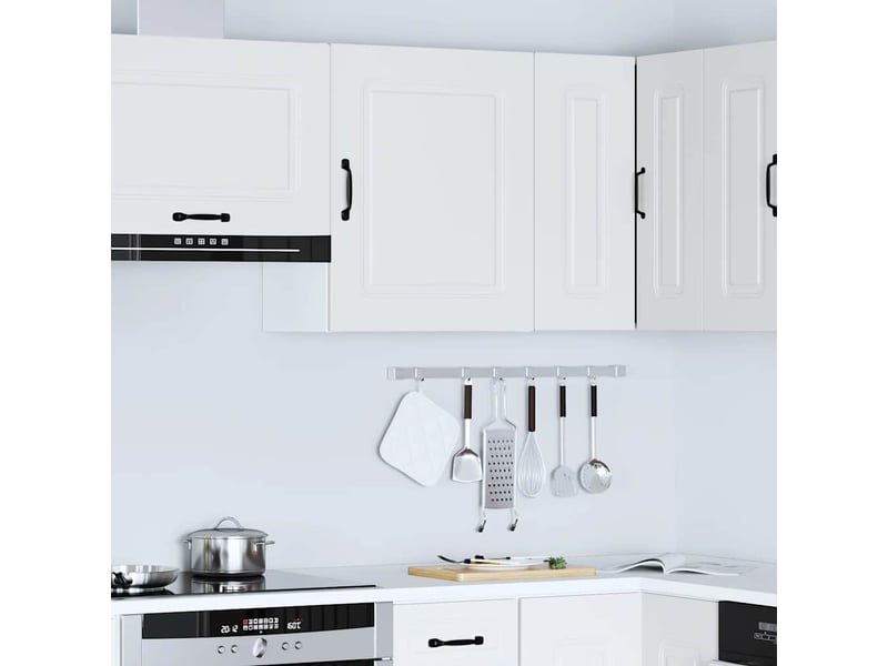  Meuble de rangement, armoire murale de cuisine kalmar blanc bois d'ingénierie  - Conforama C