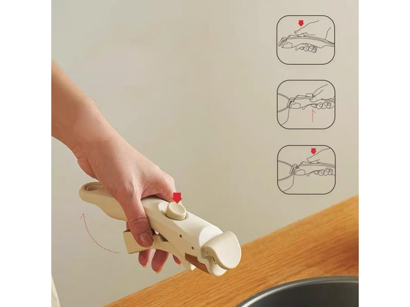  2 pièces poignée amovible universelle pour poêles, poignée amovible, poignee détachable pour casserole résistante à la chaleur (250°c)  - Conforama E
