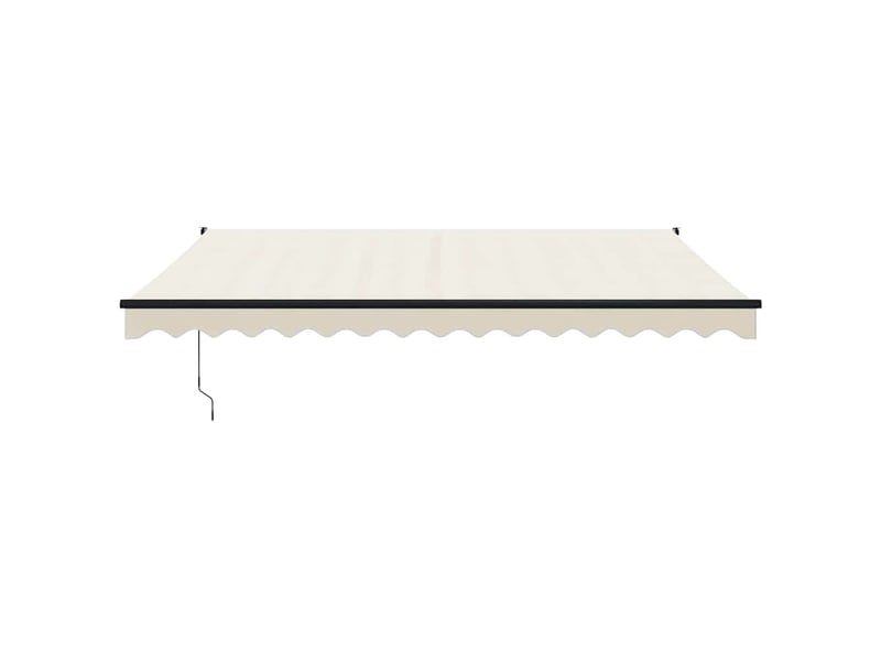  Auvent rétractable, store banne, marquise crème 4x3 m tissu et aluminium  - Conforama C