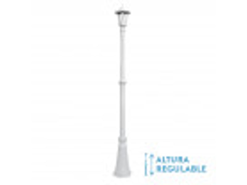Lampadaire extérieur fabrilamp auriga 1 x e27 blanc ip44 147-220 x 20 x 20 cm 149141001 - Conforama B
