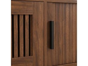 Meuble tv coloris bois foncé