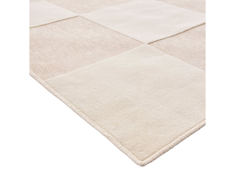  Tapis damier en relief toledo 140x200cm naturel  - Conforama B