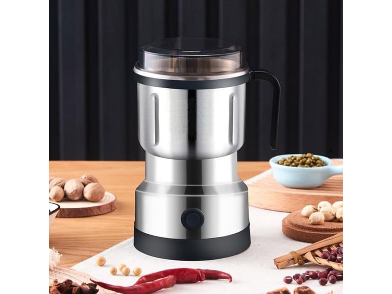  Moulin à café électrique professionnel en acier inoxydable broyage rapide moulin à épices à une touche 500ml avec couvercle broyeur à grain usage  - Conforama C