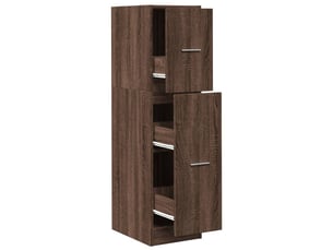 Armoire apothicaire chêne marron 30x41x118 cm bois d'ingénierie