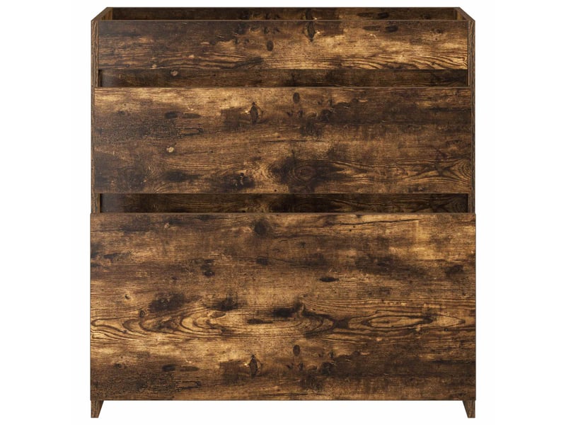  Meuble sous lavabo de salle de bain, commode chêne fumé shl402  - Conforama D