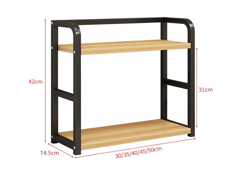  Porte-épices de cuisine – noir, 35x14,5x42 cm  - Conforama B