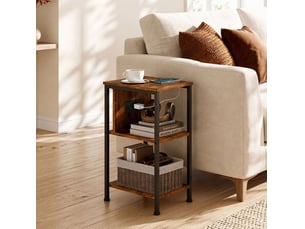 Table basse rectangulaire coloris marron <strong>CHICFURN</strong> <strong></strong> - 30 cmx34 cm