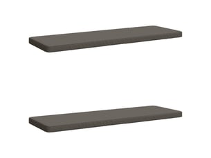 Lot de 2 coussins de banc, coussins d'assise vught 100 % polyester gris cf57979