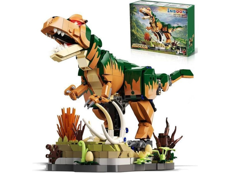  Kit dinosaure mecanique 842 pieces avec engrenages anime 151498_AADGV78878_6_DROPFR - Conforama A