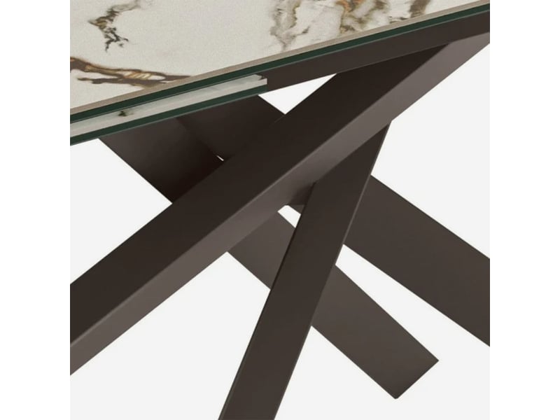 Table extensible en céramique et métal 160240x90 hover  - Conforama C