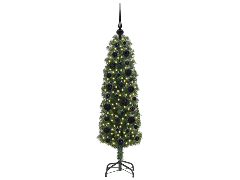 Sapin de noël - arbre de noël artificiel vert 120 cm pvc et acier et plastique - Conforama C