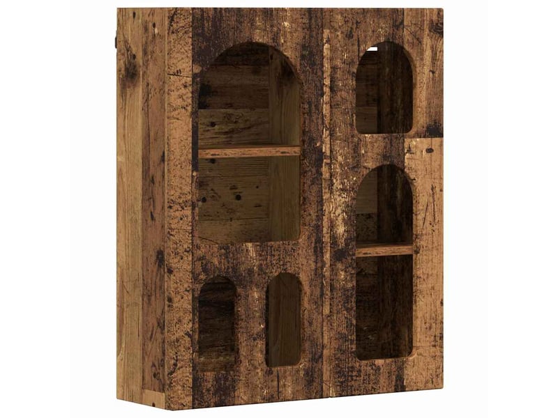 Armoire suspendue, meuble de rangement elst bois ancien 59x20x71,5 cm - Conforama A