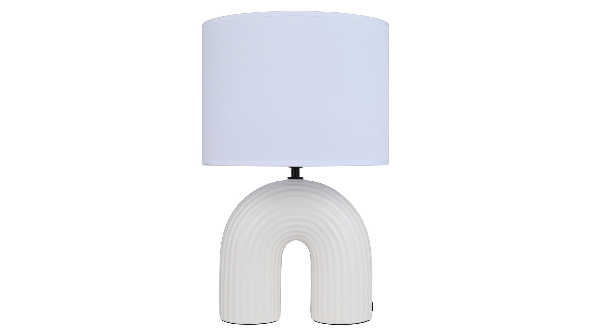 LAMPE CÉRAMIQUE 42 CM RAINBOW blanc Conforama