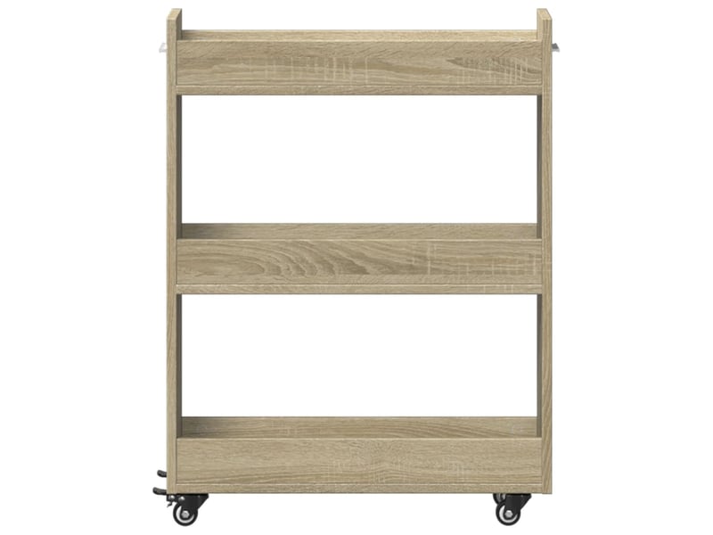  Armoire de rangement, armoire avec roues chêne sonoma 60x22x79 cm bois d'ingénierie  - Conforama E