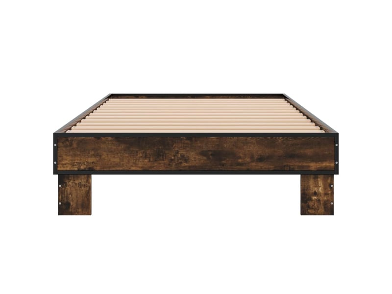  Lit simple- lit adulte -  cadre de lit sans matelas chêne fumé 100x200 cm  - Conforama C
