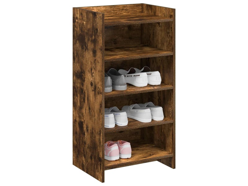  Meuble à chaussure, cabinet à chaussures avec stockage chêne fumé 48x36x92 cm shl8214  - Conforama C