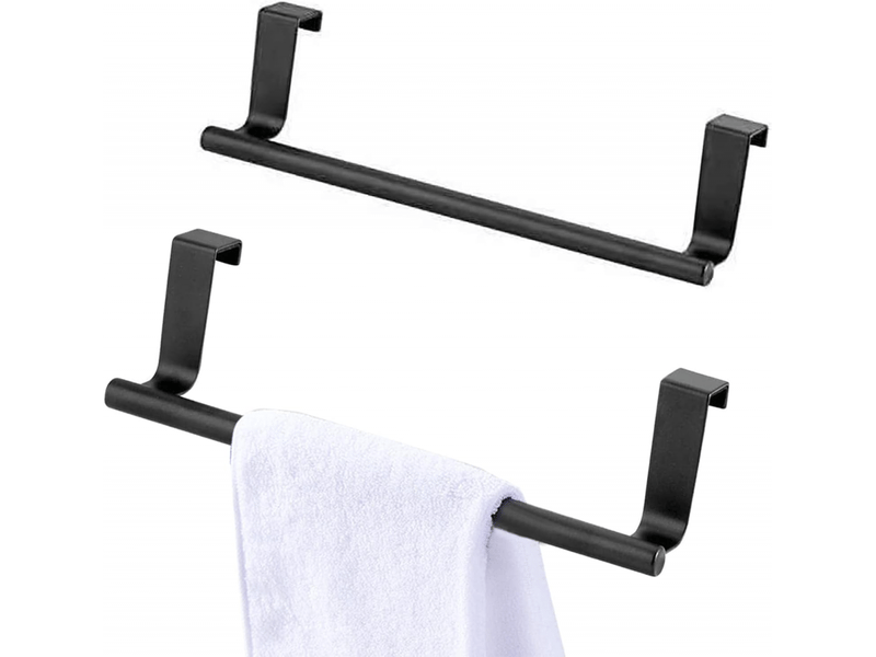 2 porte torchon cuisine, accroche torchon, rail de suspension en acier inoxydable pour cuisine et salle de bain, porte serviette salle de bain sans pe  - Conforama A