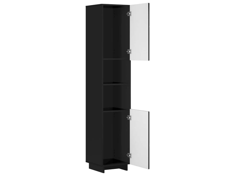 Meuble de rangement salle de bain noir 36.5x38x180 cm - Conforama C