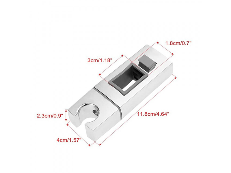 Support coulissant de pommeau de douche pour rail-18 x 30mm-rectangulaire, support de douche à main remplaçable carré - Conforama D