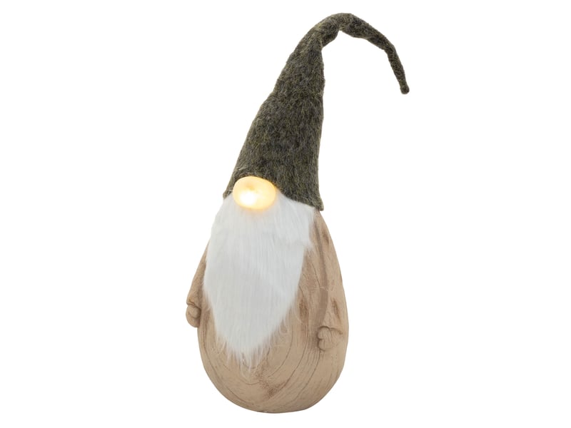Ecd germany lutin de noël à led avec nez lumineux, hauteur réglable de 66 à 88 cm, figurine décorative lumineuse gnome avec bonnet, nain fonctionnant à piles, décoration d'intérieur pour maison ECD Germany GmbH - Conforama A