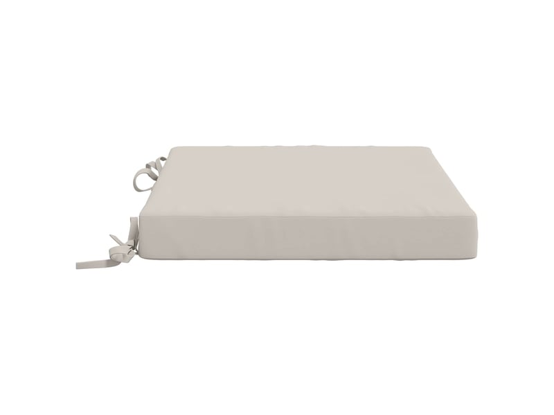 Lot de 4 coussins de siège, coussins d'assise soest 100 % polyester blanc cf60325 - Conforama D