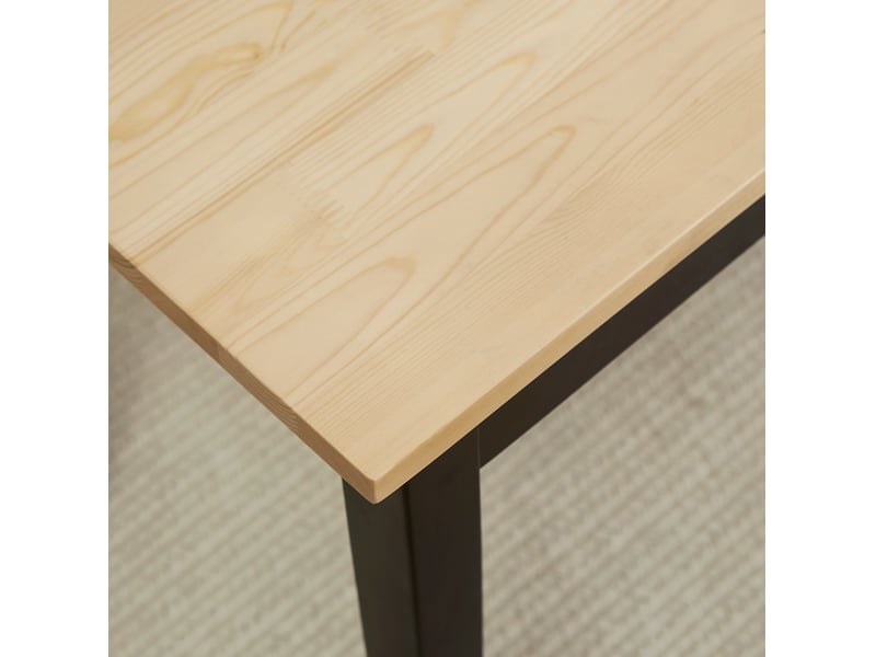  Banc de salle à manger 2 places 102 x 36 x 45 cm naturel et noir en bois de pin, charge 220 kg, design moderne  - Conforama D