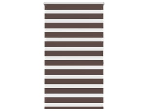 Store vénitien zebra, store de fenêtre 80,9 x 175 cm, largeur du tissu 76,7 cm, couleur café cf48212