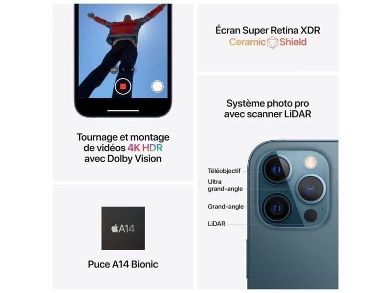  Smartphone iphone 12 pro 256go bleu pacifique 5g double sim 421987_RCDBYCDS078CN_7_DROPFR - Conforama C